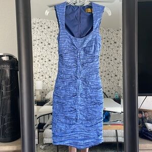 Nicole Miller Ruched Cocktail Dress Sz 4